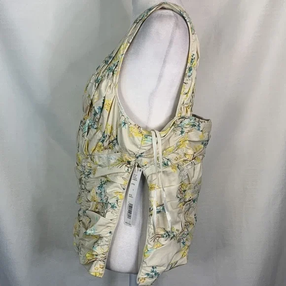 Antonio Melani Rouched Floral Clementine Top- NWT - Picture 12 of 16